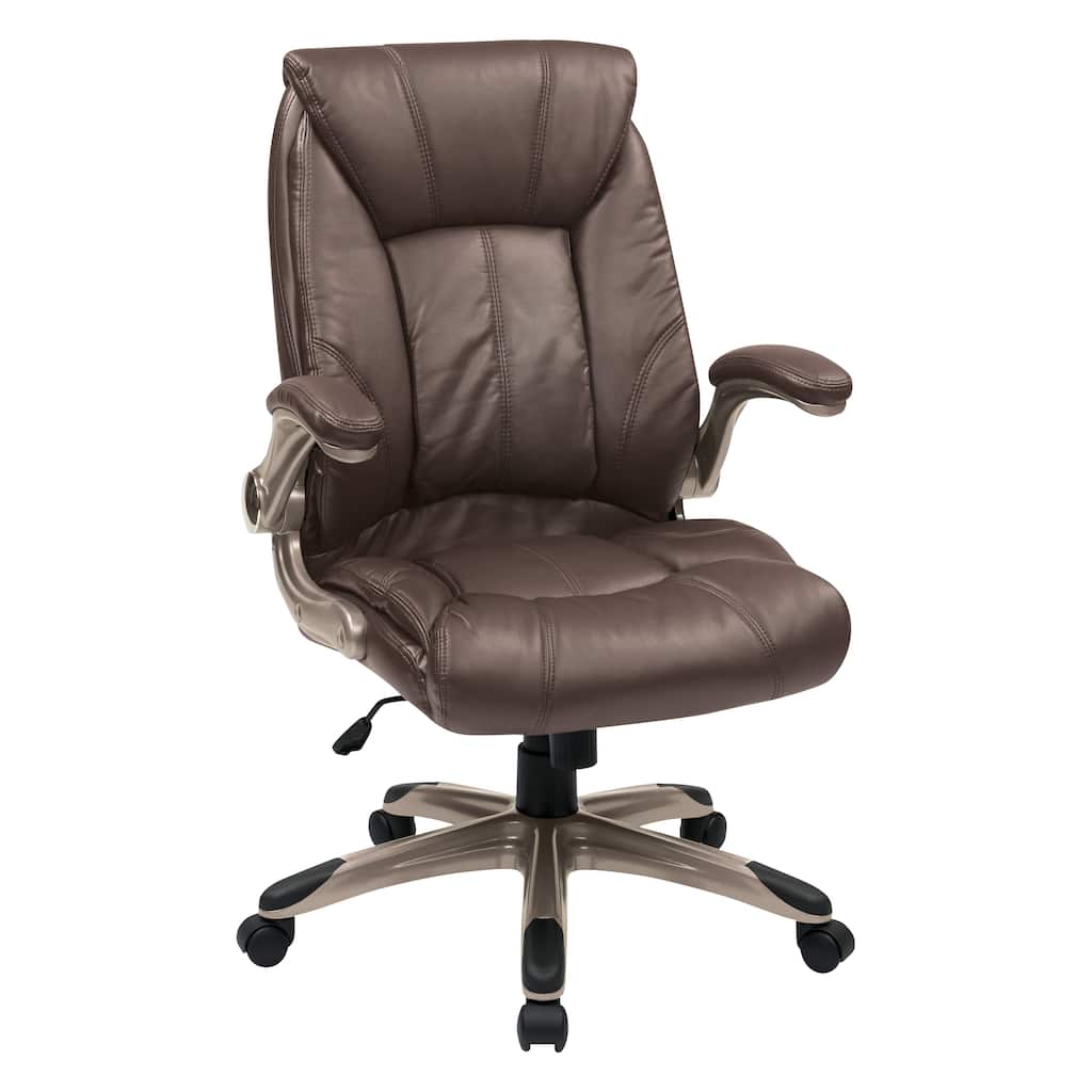 Faux Leather Mid-Back Office Chair