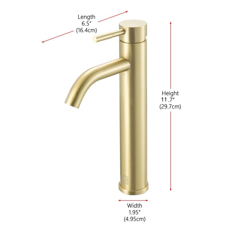 Indigo Home Single Hole Single Handle Bathroom Faucet