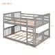 preview thumbnail 19 of 21, Full Over Full Bunk Bed with Guardrails, Solid Pine Frame