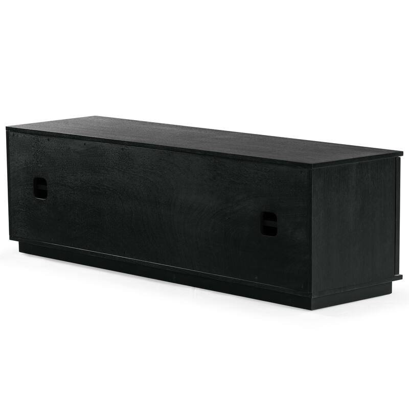 SAFAVIEH Couture Patty 4 Door Wood Media Stand - 63"W x 17"D x 19"H