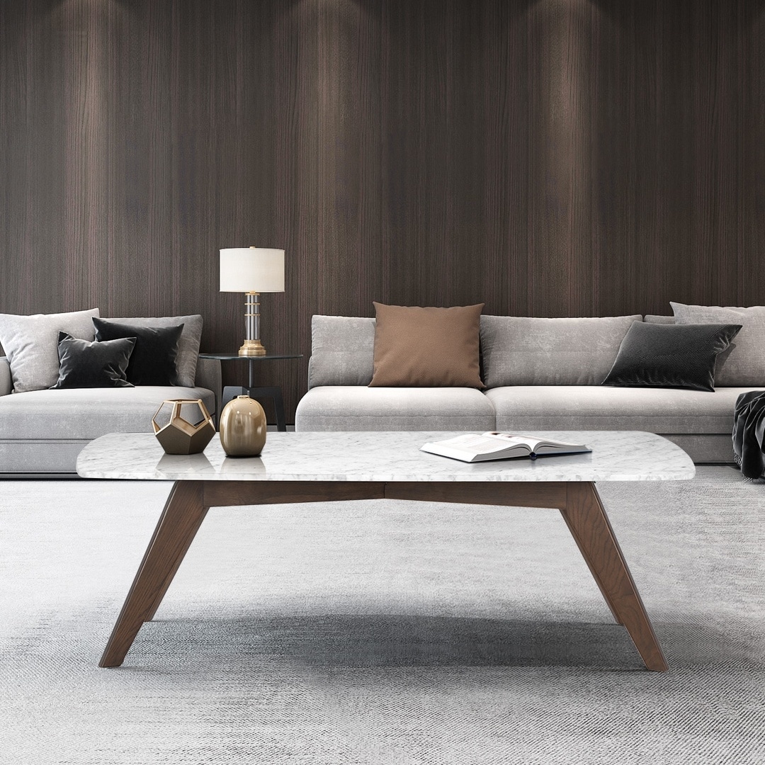Poly and Bark Riley Marble Rectangle Coffee Table On Sale Bed Bath Beyond 29009539