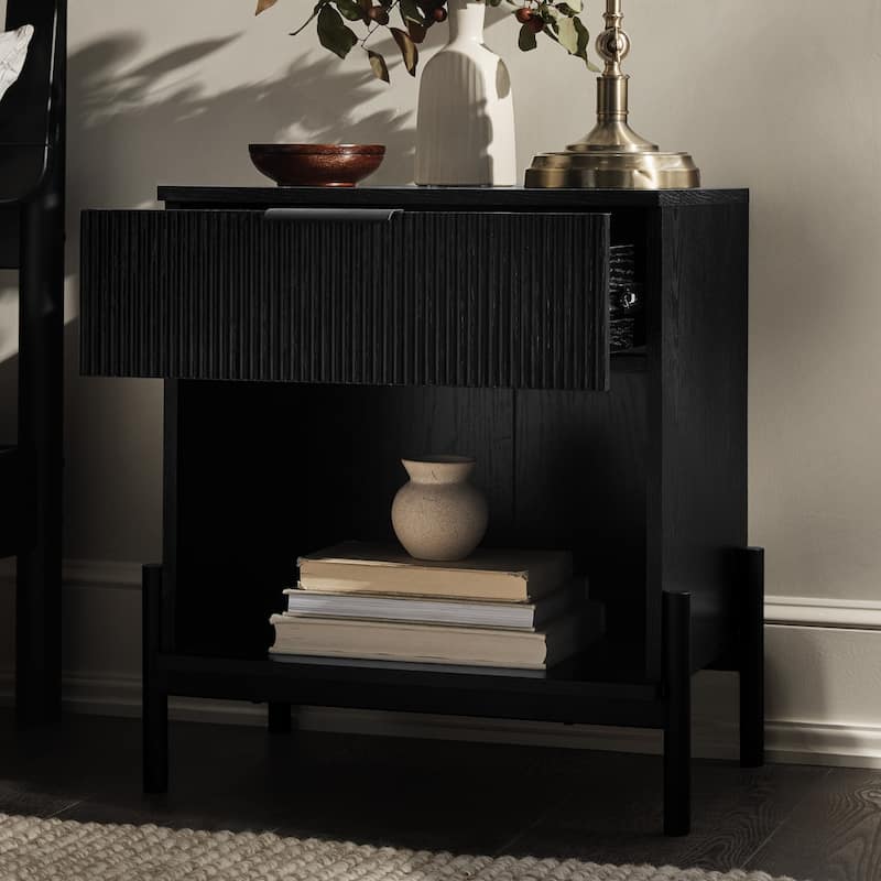 Middlebrook Designs Modern Fluted-Drawer Nightstand