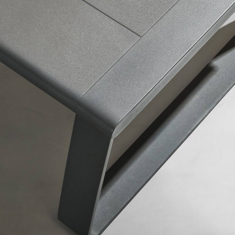 HIGOLD Denea Aluminum Patio Conversation Set, Outdoor Furniture Sofa with Coffee Table