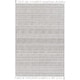 preview thumbnail 1 of 6, Hand-Woven Charleigh Cotton Area Rug - 9' x 12' 9' x 12' - Light Grey