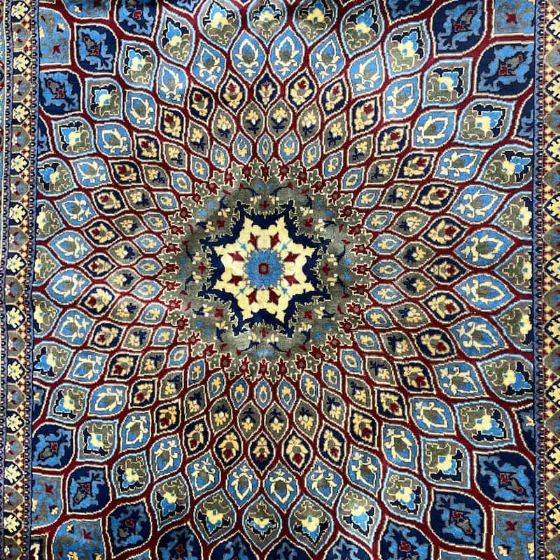 HERAT ORIENTAL Handmade Tabriz Design Wool Rug - 5' x 6'8"