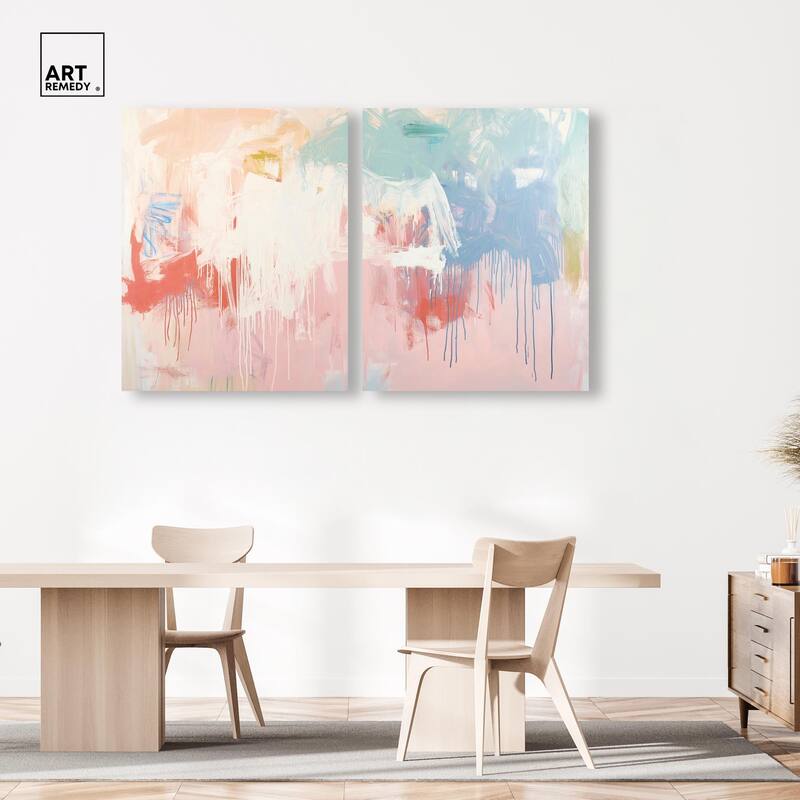 Breath of Colors Canvas Set of 2 by Art Remedy, Gallery Wrapped