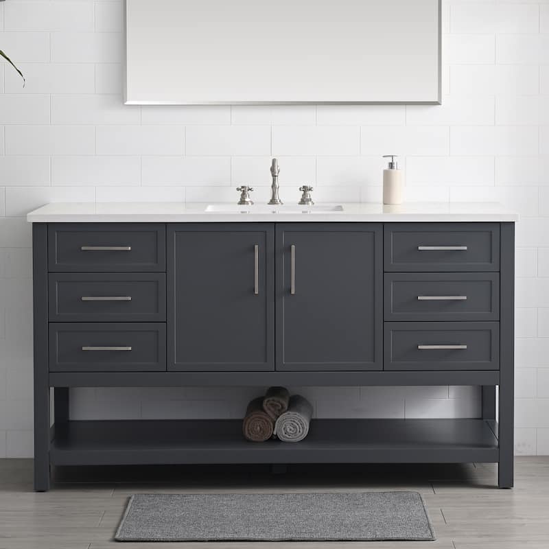 Sudio Design Arlo 60" Single Bathroom Vanity - 60" Single Sink