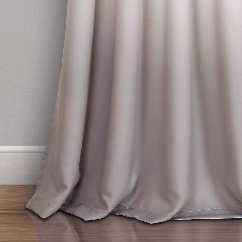 Lush Decor Ombre Fiesta Room Darkening Window Curtain Panel Pair