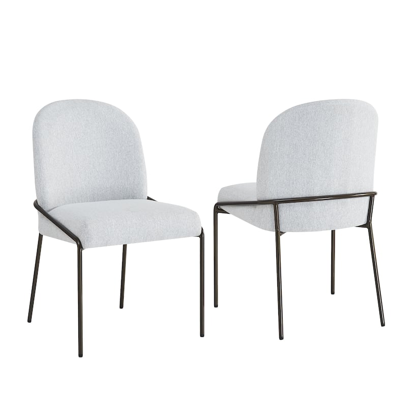 Christopher Knight Home - Marden Modern Upholstered Dining Chair Set with Curved High Back - Set of 2