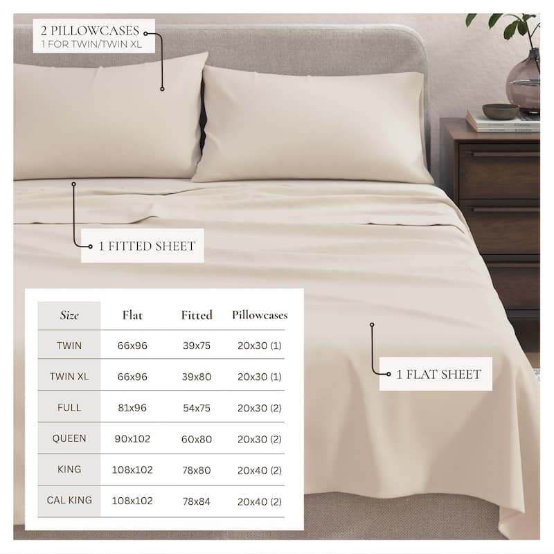 Linery & Co. Heathered Melange Cotton Jersey Knit Sheet Set