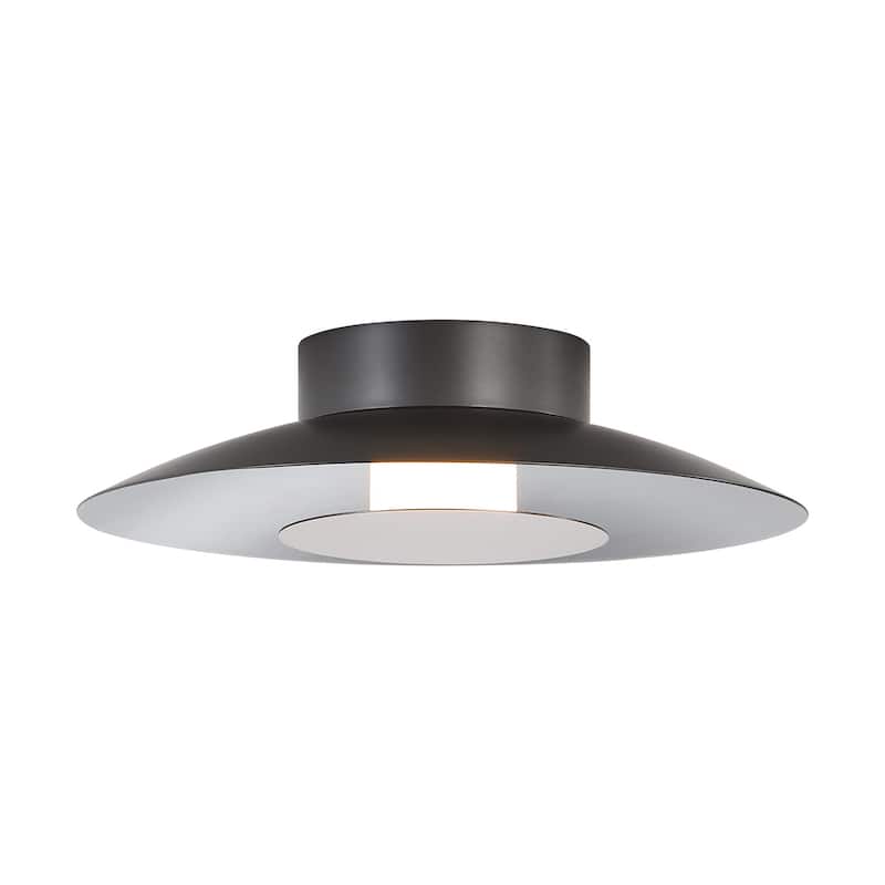 Golden Lighting 6400-FM12 GRA Luma 12" Wide Semi-flush Ceiling Fixture