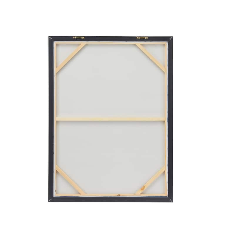 Canvas Landscape Framed Wall Art with Black Frame - Blue - CosmoLiving by Cosmopolitan