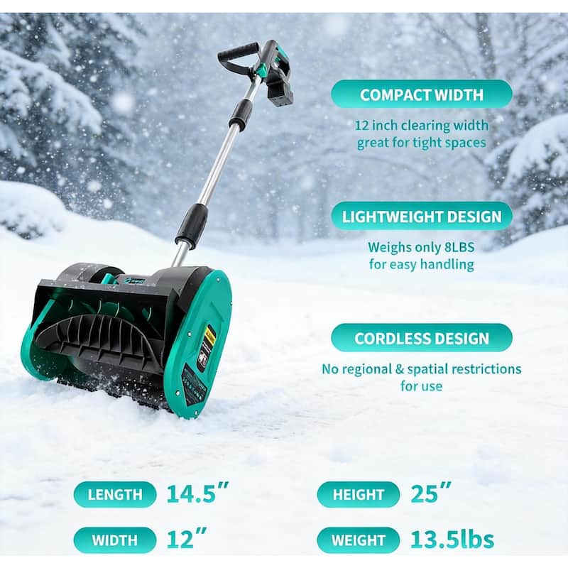 12" Snow Blower Cordless - 12in