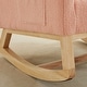 preview thumbnail 55 of 75, Upholstered Rocking Chair Nursery Chair with High Back and Side Pocket