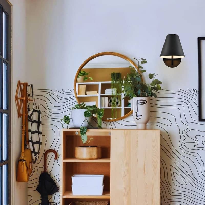 2 Pack bulbs light black light fixture metal wall lights