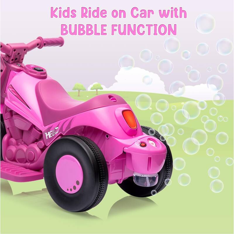 Kids Electric Motorcycle with Bubble Function