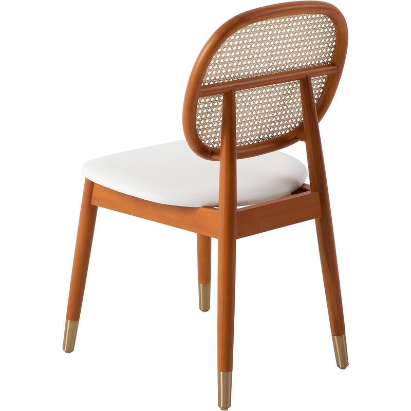Dining Chairs Set of 2, Modern Kitchen Chairs, Comfortable Upholstered Seat, Wood Leg Dining Room Furniture