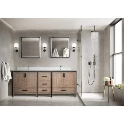 Lexora Ziva 84 inch Double Bathroom Vanity Only