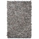 preview thumbnail 35 of 90, SAFAVIEH Handmade Leather Shag Alois Modern Rug 3' x 5' - Grey/Beige - Rectangle
