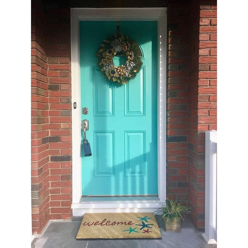 Envelor Sand and Starfish Nautical Coco Welcome Doormat