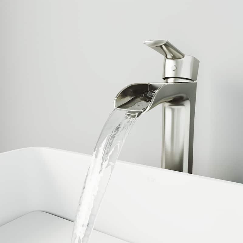 VIGO Niko 11" H Single Handle Single Hole Bathroom Vessel Faucet