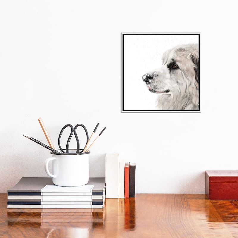 iCanvas "Great Pyrenees" by Vicki Newton Framed