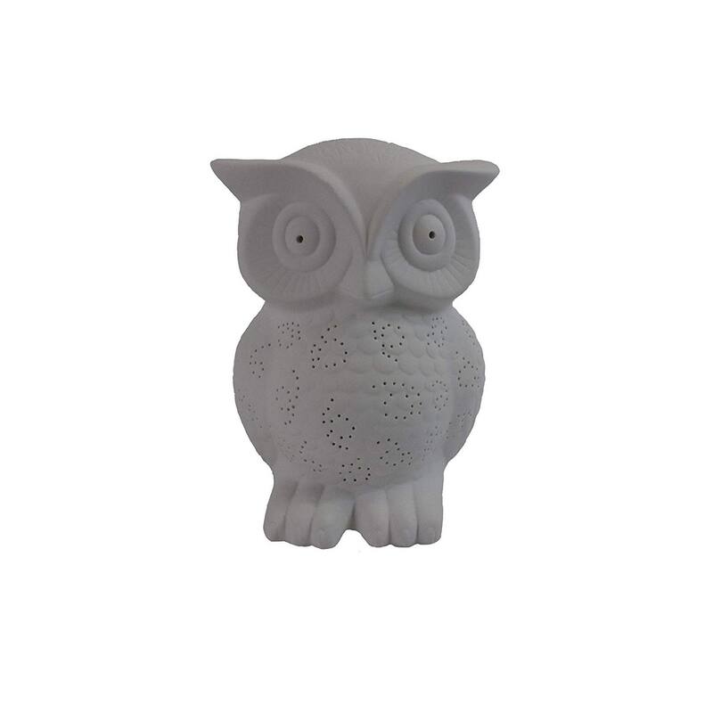 9.84 in. White Finish Table Lamp with White Shade, Sturdy Table Lamp for Living Rooms and Bedrooms