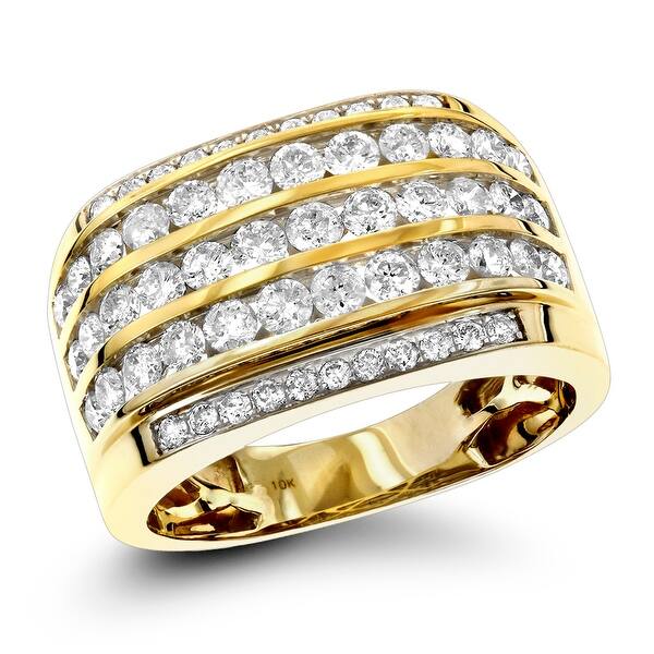 Shop Luxurman 10k Gold Diamond Mens 2 25ct Unique Diamond Wedding