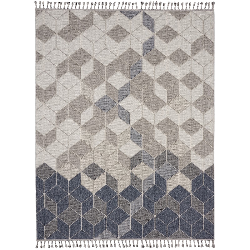 Nourison Elwood Contemporary Geometric Cube Area Rug