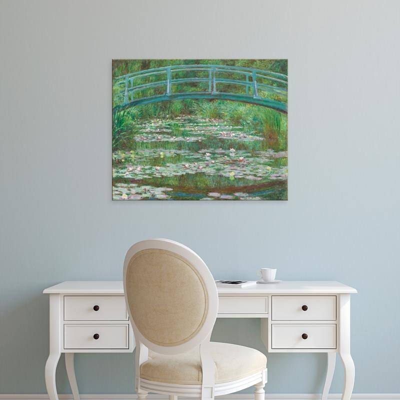 Easy Art Prints 's 'The Japanese Footbridge, 1899' Premium Canvas Art