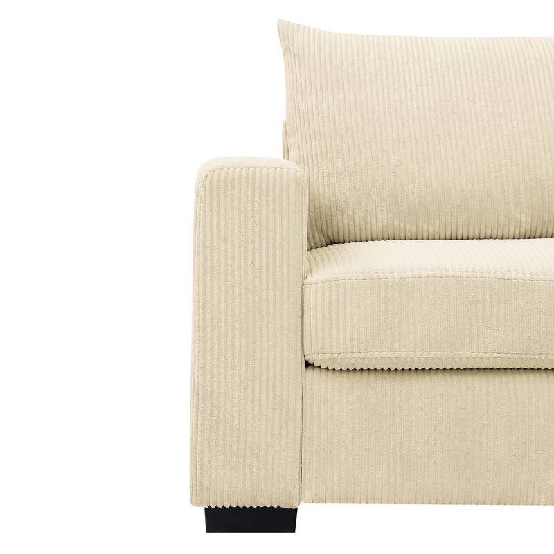 Cream Corduroy Sofa