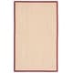 preview thumbnail 135 of 140, SAFAVIEH Natural Fiber Carmit Casual Border Sisal Rug 5' x 8' - Maize/Burgundy