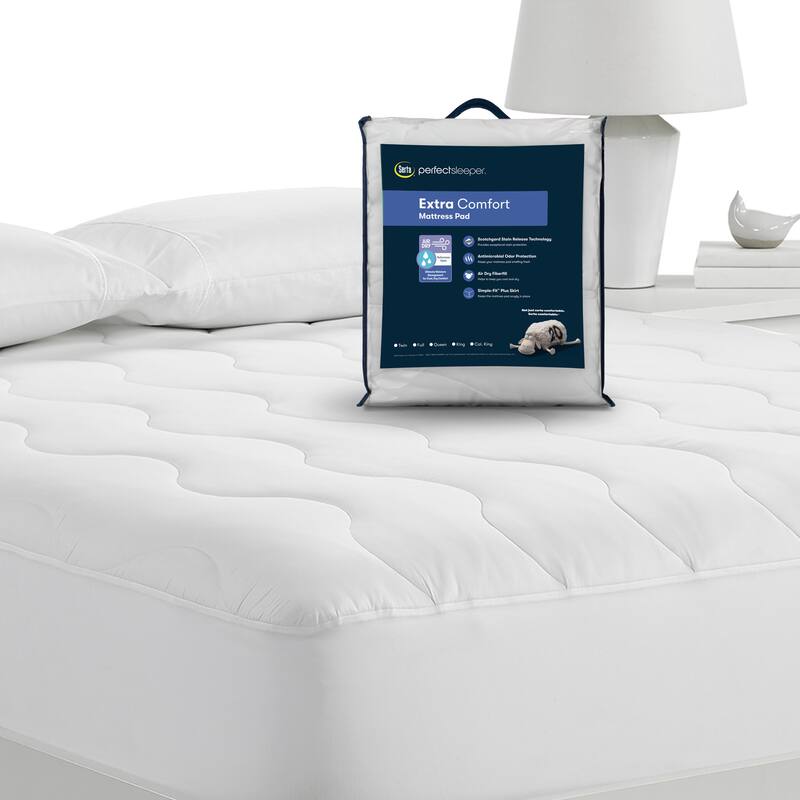 Serta Air Dry Extra Comfort Mattress Pad - White