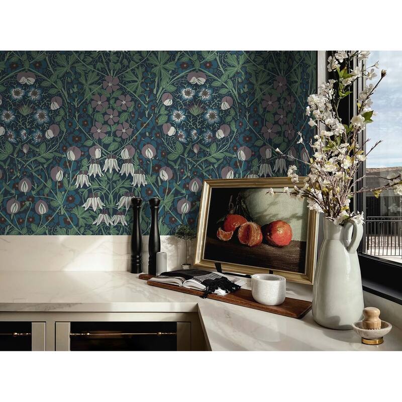 NextWall Tulip Garden Peel and Stick Wallpaper