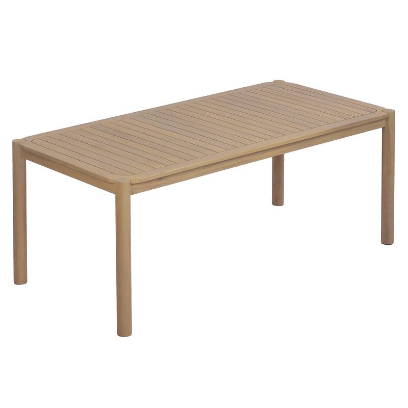 Christopher Knight Home - Cascade 74.02" Outdoor Acacia Wood Rectangular Dining Table, for 4-6 Person Seating