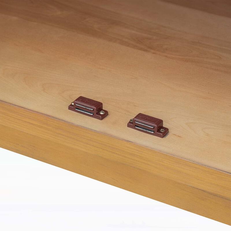 4-Door Large Storage Sideboard Buffet Cabinet with Glass Doors and Arched Design