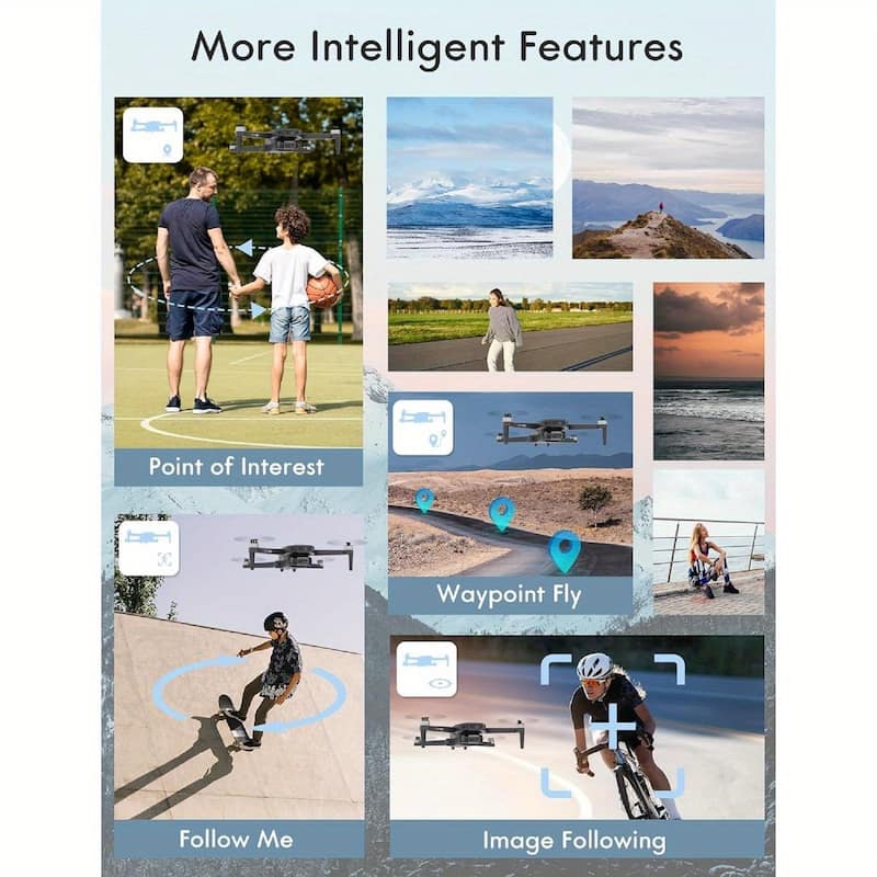 EROMMY Pro-Stabilization 4K Drone - Ultra HD Aerial Shots | 40min Flight | 1000m Live View | Auto Return | Foldable Design.