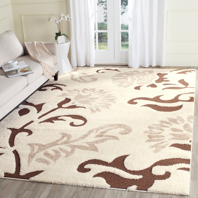 SAFAVIEH Florida Shag Katherine Floral 1.2-inch Thick Rug