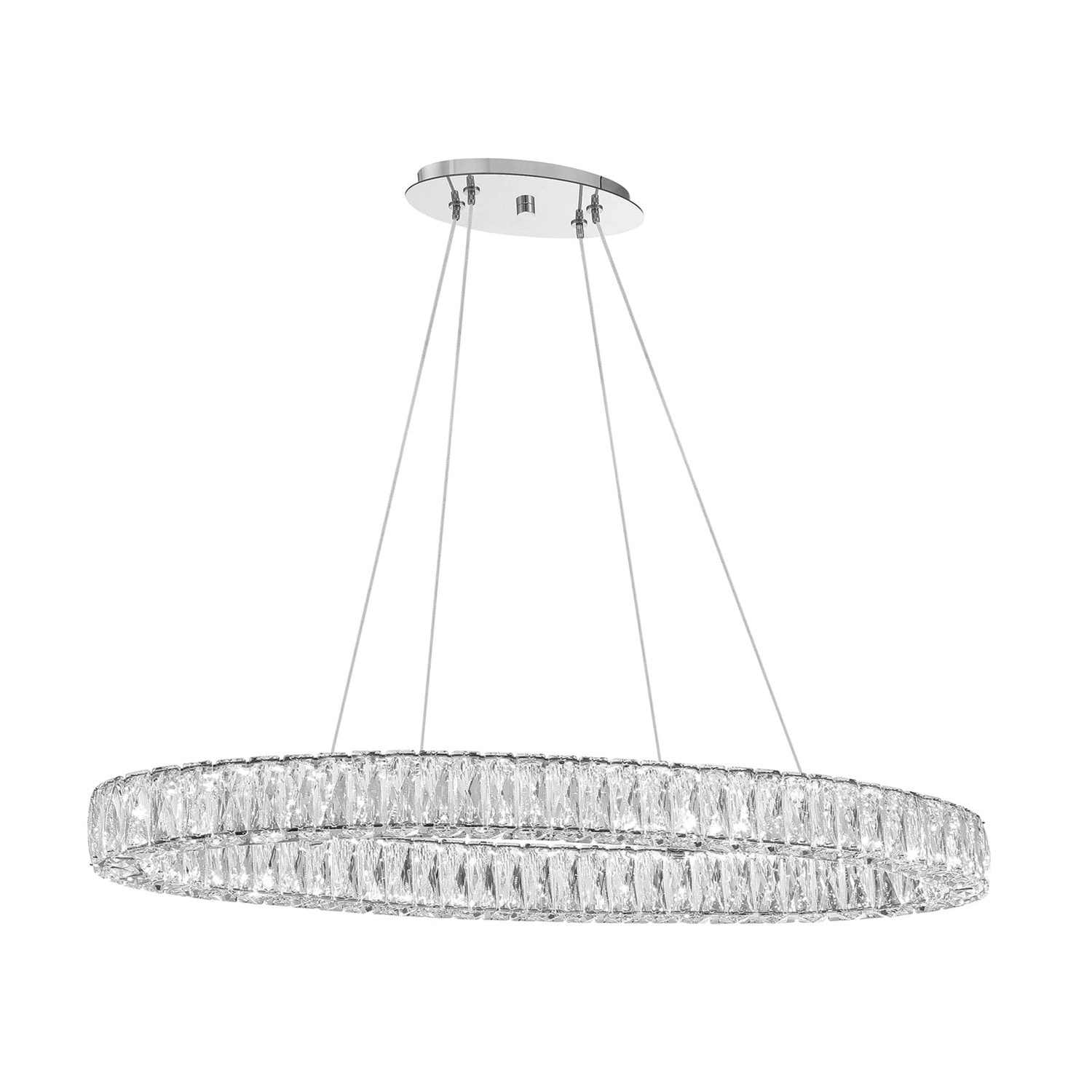 Bellevue CLCH68160 39" Wide LED Crystal Linear Chandelier