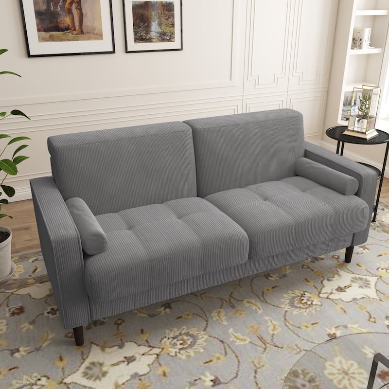 63.3"W Living Room Corduroy Loveseat Sofa