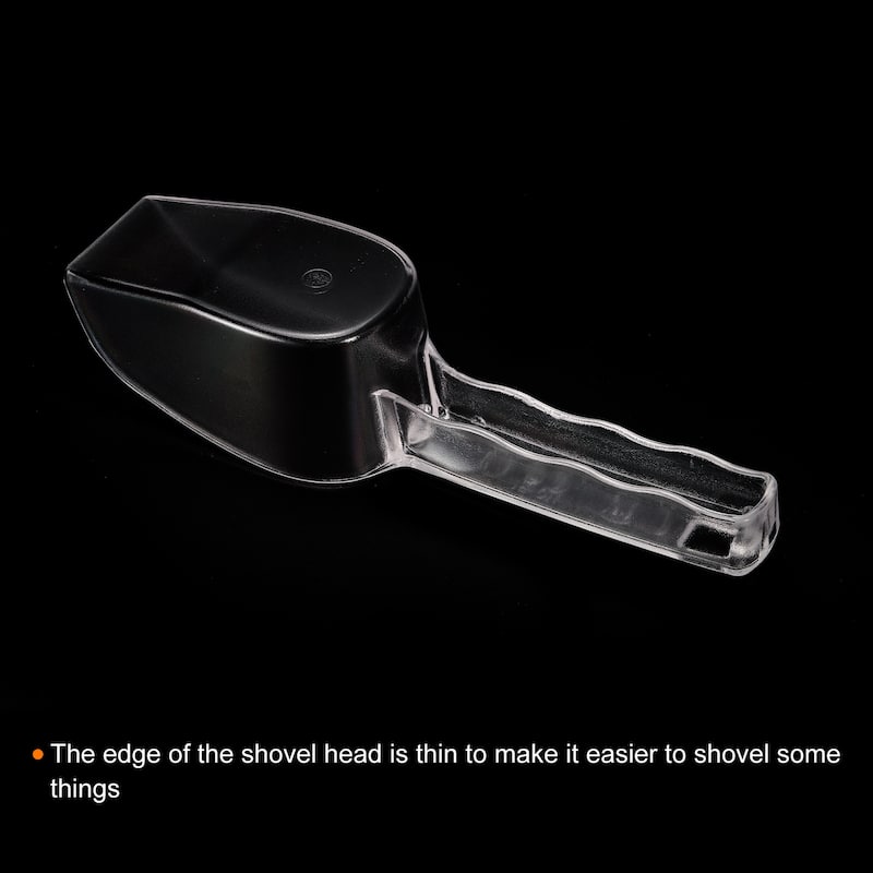 Ice Scoop, 8.27x1.97" Small Ice Maker Flour Cereal Sugar Handle Shovel - Clear