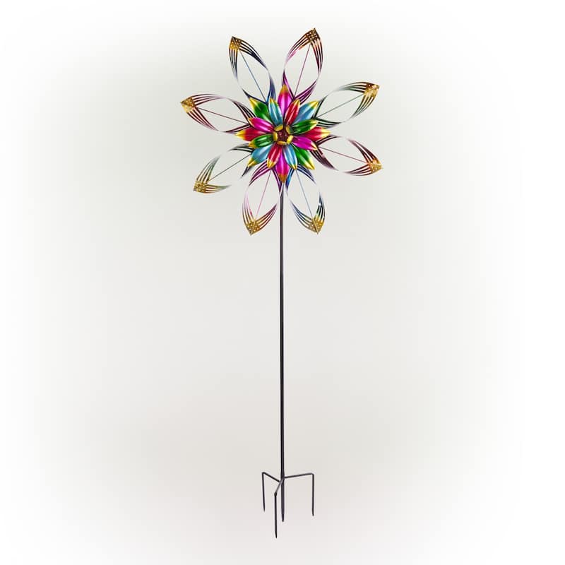 Alpine Corporation Outdoor Wind Spinner Stake Yard Decoration