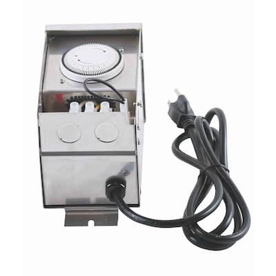 Indigo Home Low Voltage Landscape Transformer 75W, Stainless Steel - Stainless Steel