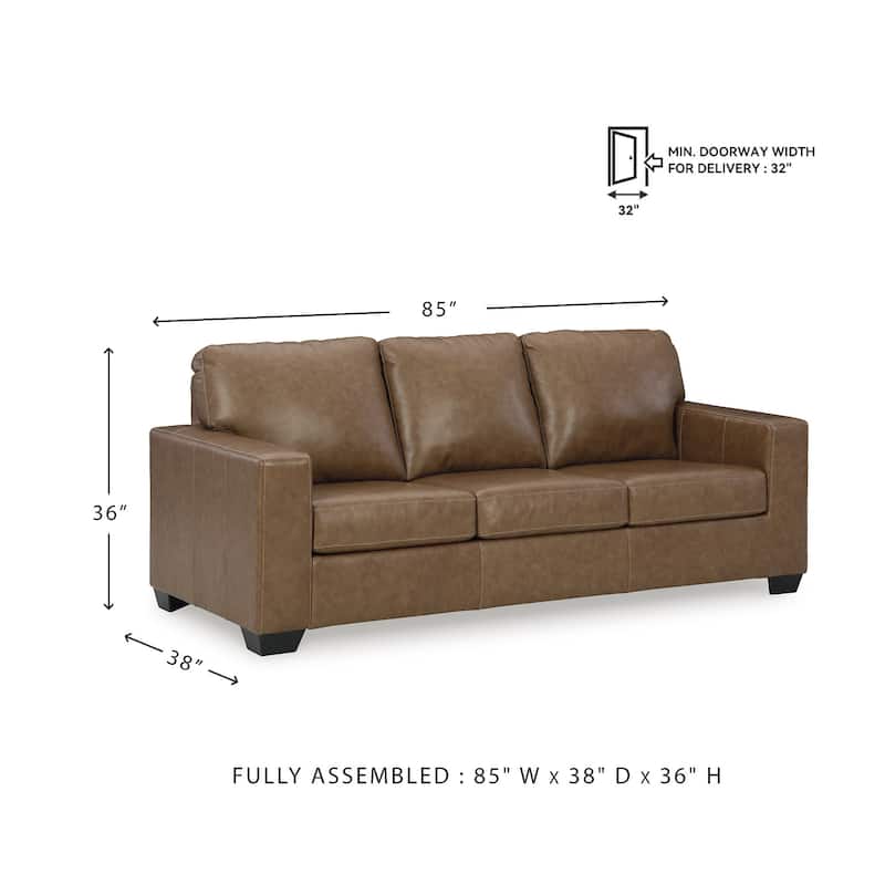 Signature Design by Ashley Bolsena Caramel Queen Sofa Sleeper - 85"W x 38"D x 36"H