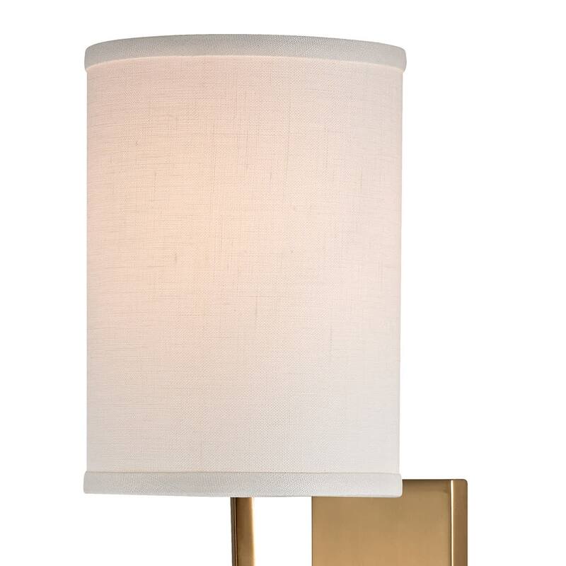 James Allan Almond Single Light 17" Tall Wall Sconce