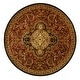 preview thumbnail 57 of 82, SAFAVIEH Handmade Classic Hazelle Traditional Oriental Wool Rug 8' Round - Red/Black - Round