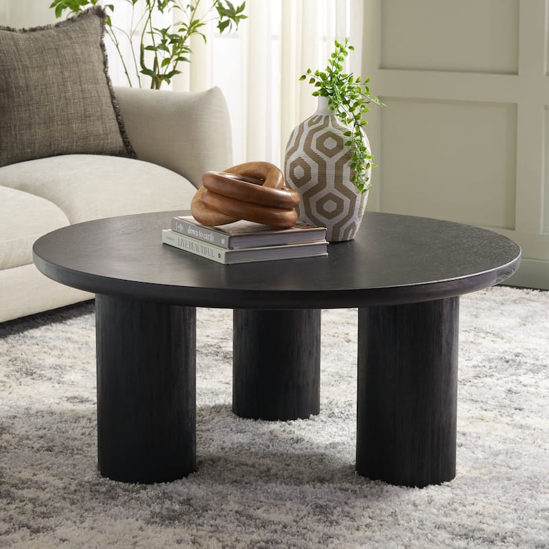 SAFAVIEH Home Mork 3-Leg Round Top Coffee Table - 40Wx40Dx18H