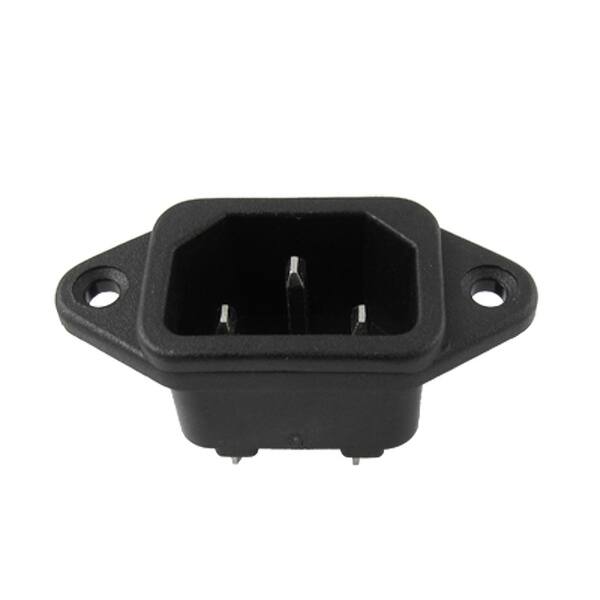 Unique Bargains IEC 60320 Electrical C14 Plastic Plug Adapter 250V 15A