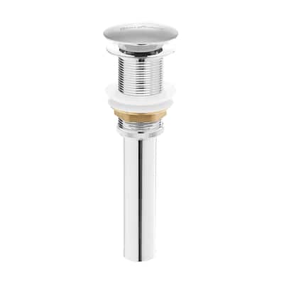 Residential Non-Overflow Pop Up Sink Drain 1.75" in Brushed Chrome