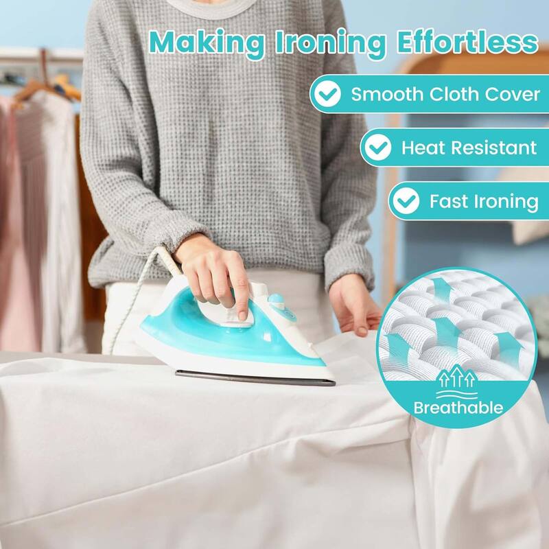Foldable Ironing Board Full Size Iron Table w/ Iron Rest
